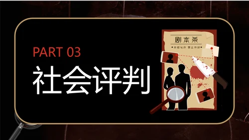 剧本杀游戏介绍PPT模板