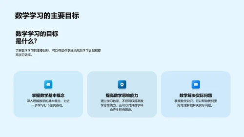 高二数学学习策略PPT模板