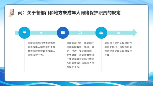 简约插画未成年人网络保护条例科普宣传PPT课件《未成年人网络保护条例》