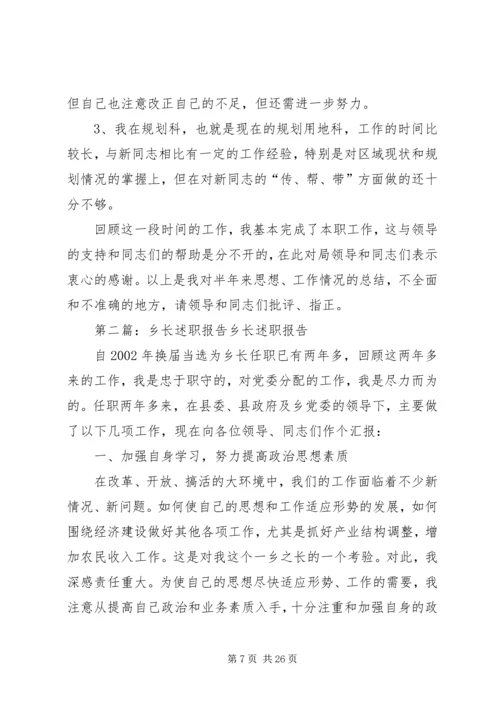 乡长工作述职报告.docx