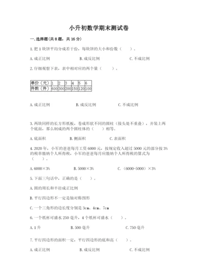 小升初数学期末测试卷含答案【培优b卷】.docx