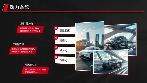 红色科技风新能源汽车产品发布会PPT