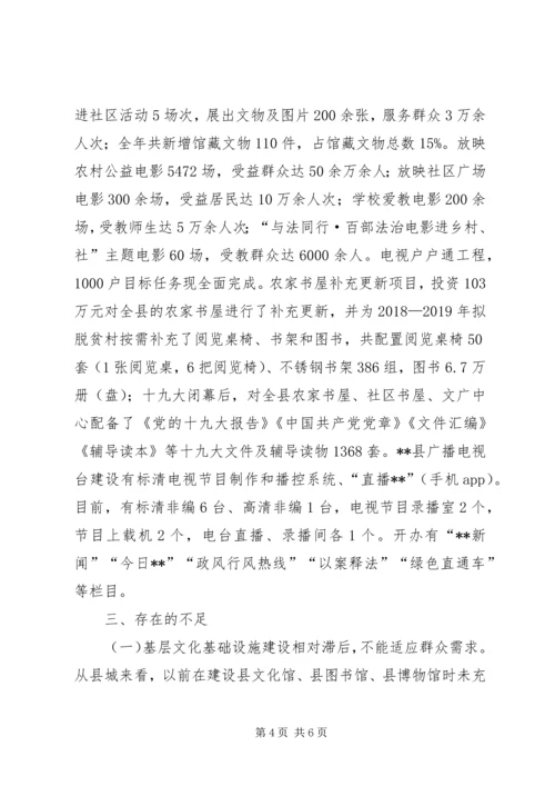 关于贯彻落实《中华人民共和国公共文化服务保障法》的自查报告.docx