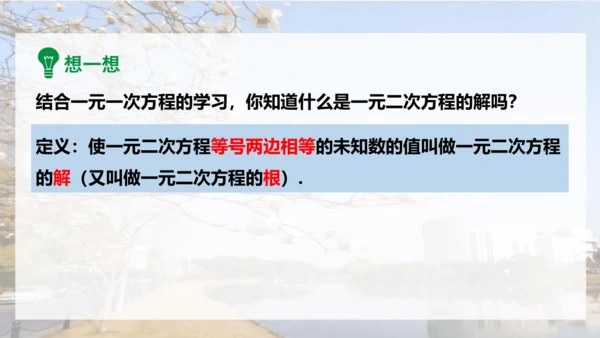 人教版数学九年级上册21.1 一元二次方程课件（共24张PPT）