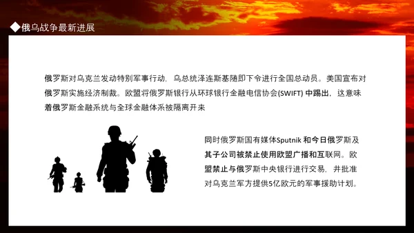俄乌冲突专题PPT模板