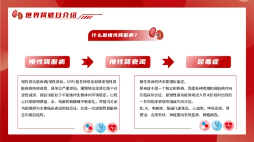 世界肾脏日慢性肾脏病通用PPT模板