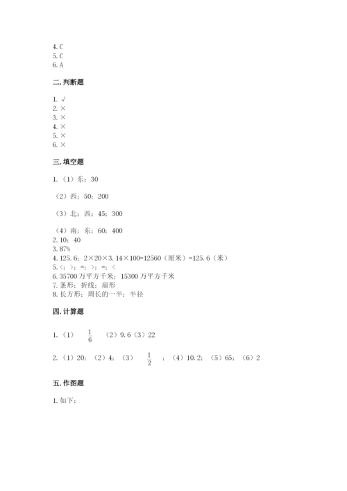 小学六年级数学上册期末考试卷含答案ab卷.docx