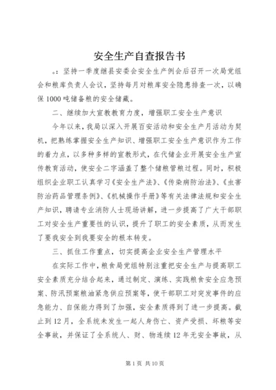 安全生产自查报告书.docx