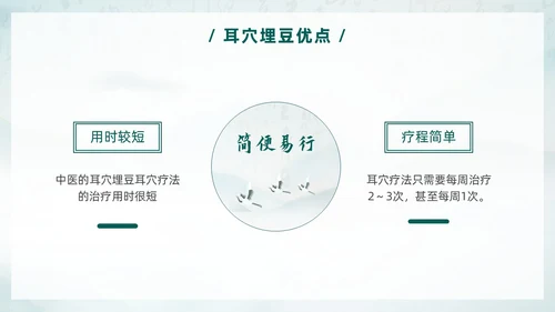 中国风古风水墨中医耳穴埋豆传统理疗操作培训PPT