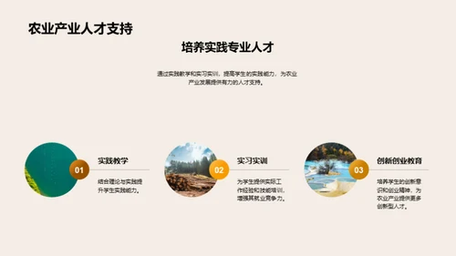 3D风农林牧渔教学课件PPT模板