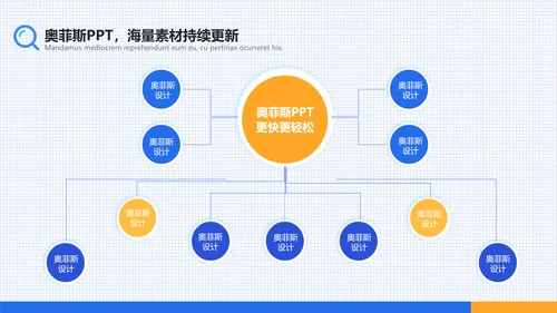 蓝白插画风医疗工作汇报PPT模板