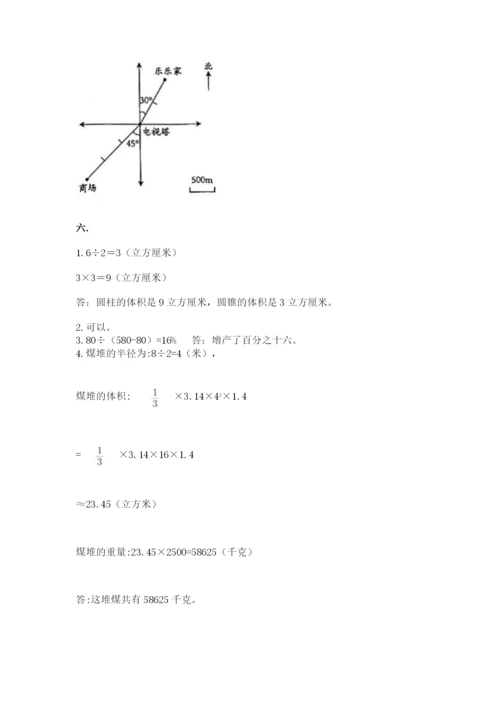 青岛版数学小升初模拟试卷及参考答案（综合题）.docx