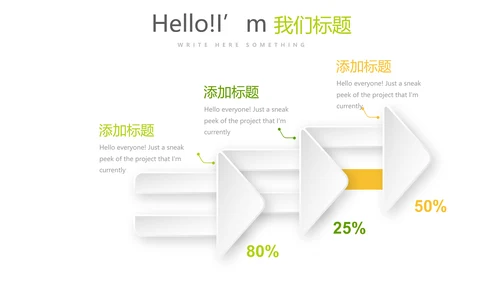手绘绿色有机水果动态PPT模板