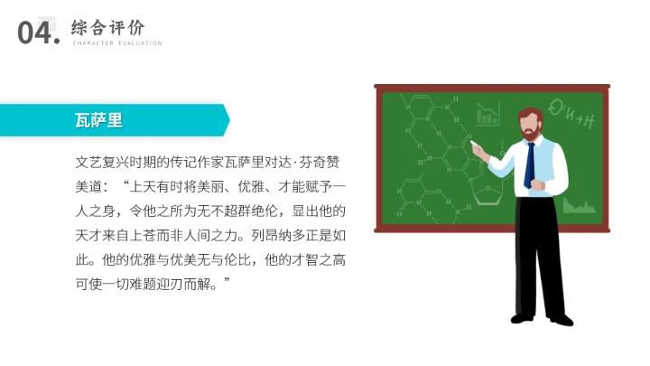 达芬奇世界名人传记人物介绍PPT