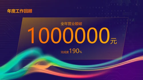 蓝紫色科技风互联网行业年会