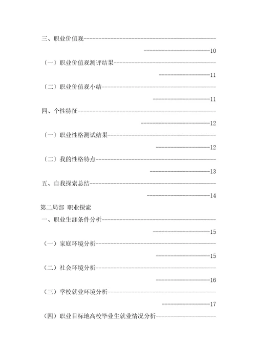 大学生职业生涯规划获奖报告5