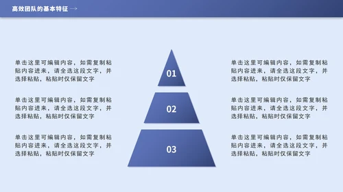 蓝色几何团队管理培训PPT模板