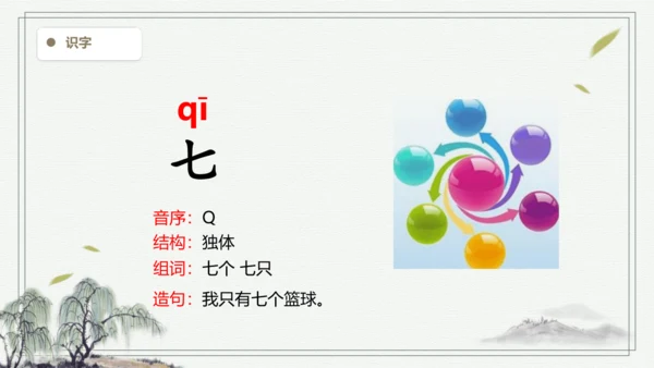 【2024新教材】统编版语文一上语文园地一 生字识记   课件
