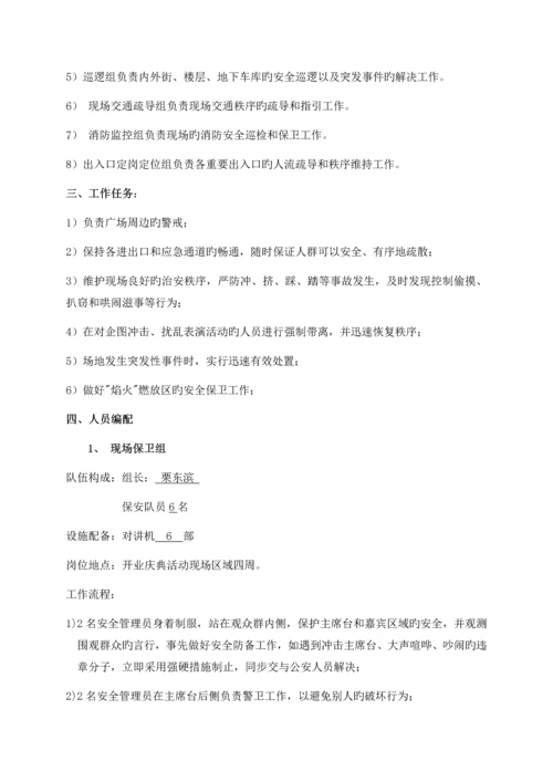 大型广场开业庆典安全保卫方案.docx