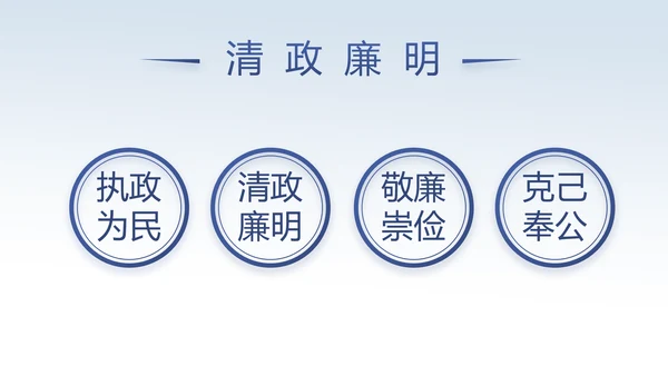中国风党风廉政建设文化反腐倡廉PPT