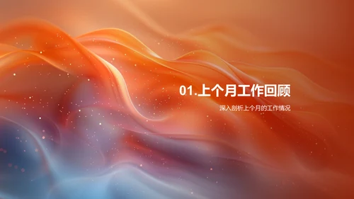 月度人资工作汇报PPT模板
