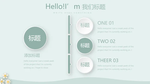 绿色简约风护士长述职报告动态PPT