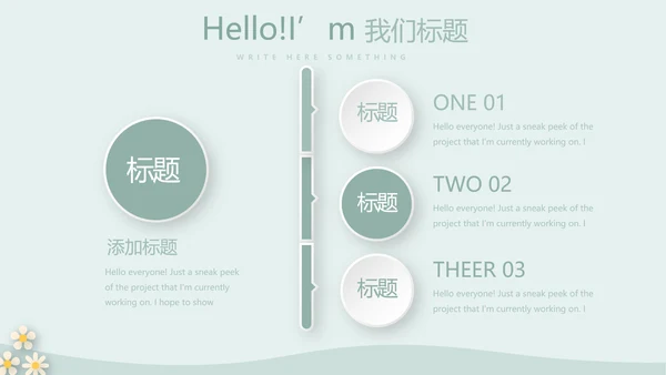 绿色简约风护士长述职报告动态PPT