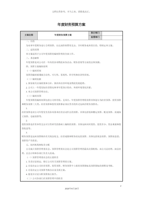 年度财务预算方案.docx