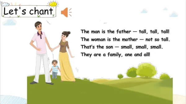 Unit 2 My family Part B Let's learn&Let's chant  课