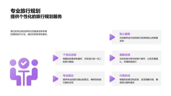 七夕情侣旅行方案PPT模板