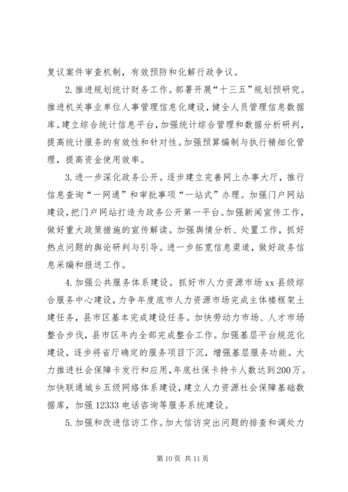 人社局社会保障工作要点.docx