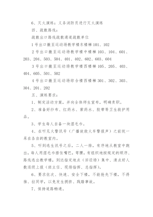 消防人员疏散演练方案.docx