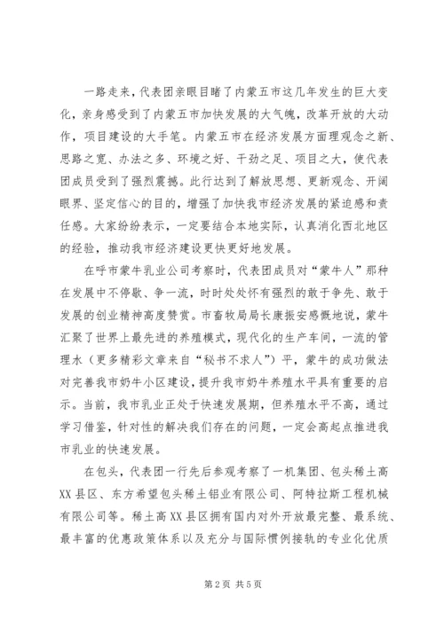 我市党政代表团北上学习考察综述之一 (3).docx
