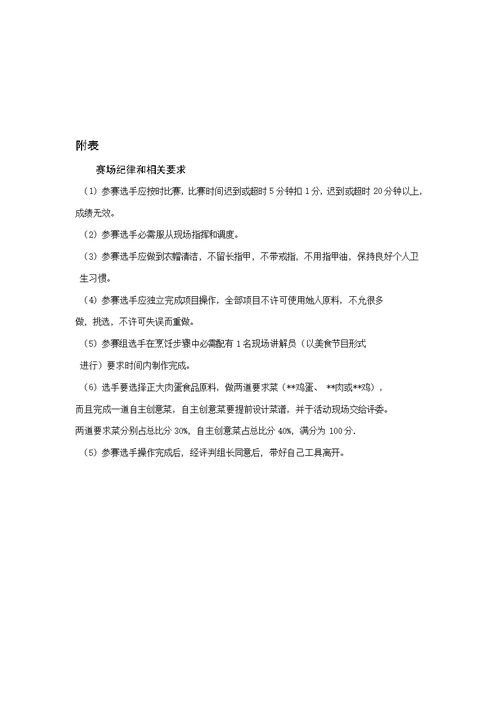 菜品评分表格模板