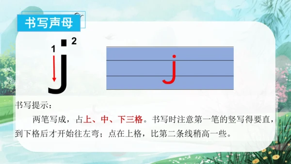 第三单元汉语拼音6《j q x》（教学课件）