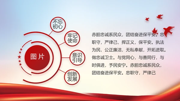 公安警察年终工作总结汇报PPT