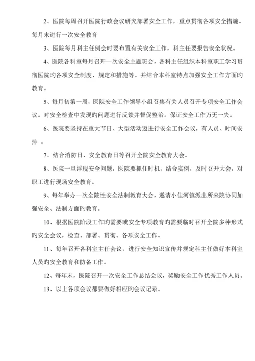 医院安全管理新版制度汇编.docx