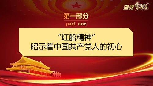 大力弘扬红船精神党史教学课件ppt模板