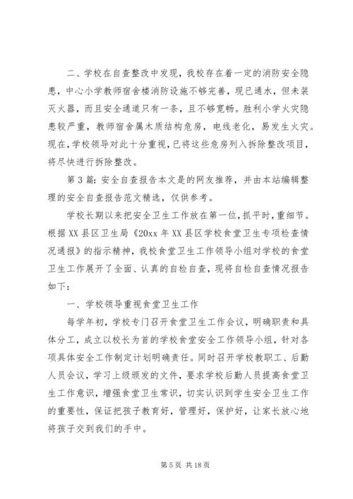 安全自查报告（共7篇）.docx