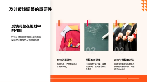 橙色扁平风大学生职业规划大赛