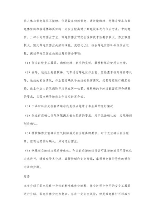 等电位修补架空导线的流程及安全注意事项.docx