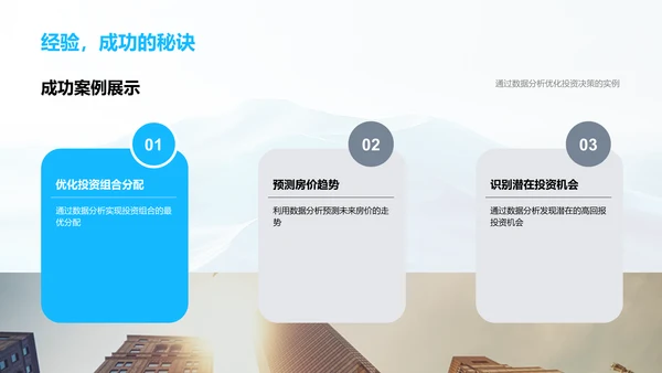 房产投资数据分析PPT模板