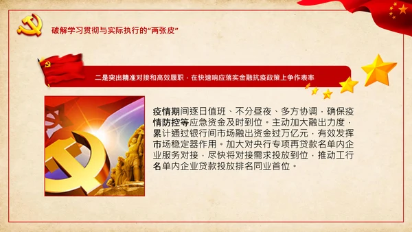 党支部破解“两张皮”全力促进党建和业务的深度融合PPT模板