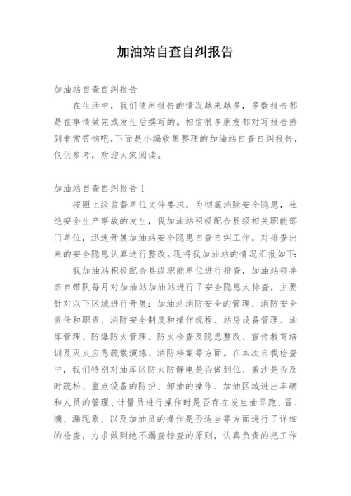 加油站自查自纠报告.docx