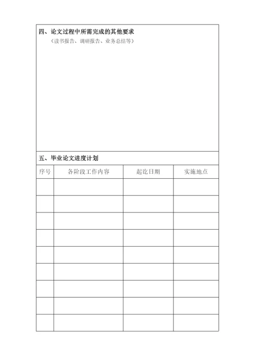 济宁学院本科毕业论文相关表格与说明.docx