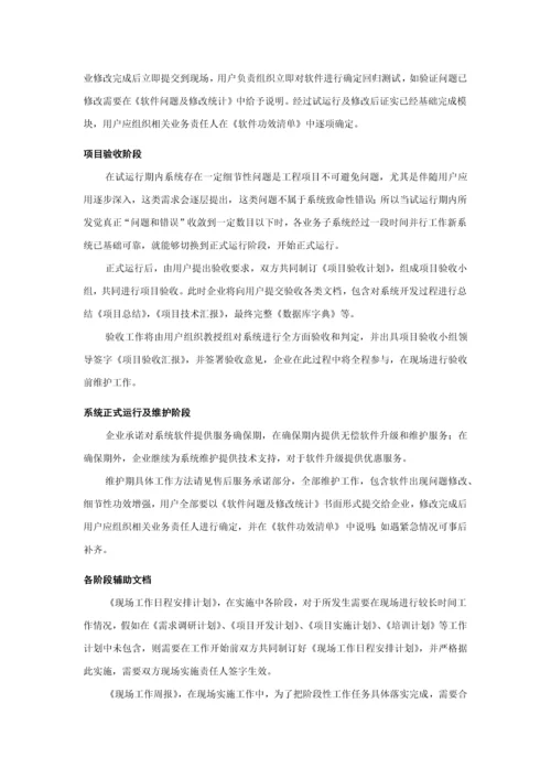 软件综合项目实施管理专题计划.docx