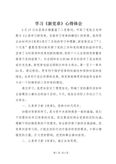 学习《新党章》心得体会 (5).docx