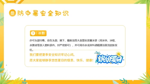 夏天安全注意事项夏天防溺水防雷电防高温防中暑PPT夏季