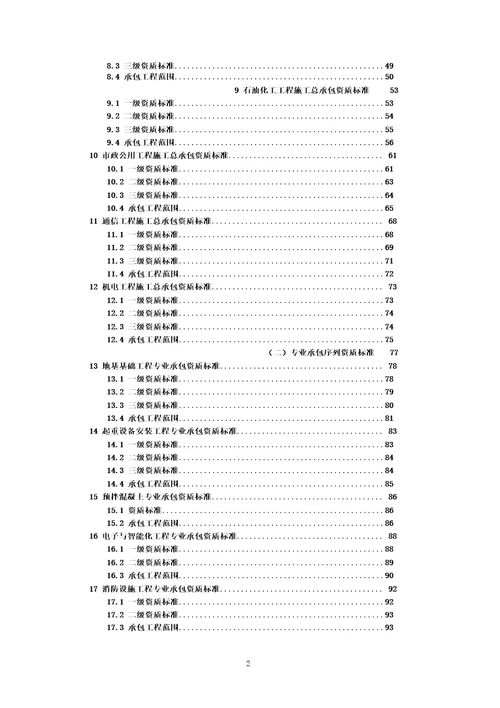 最新企业资质标准查询