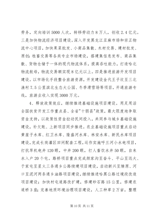 县项目建设情况座谈会议提纲汇报材料.docx